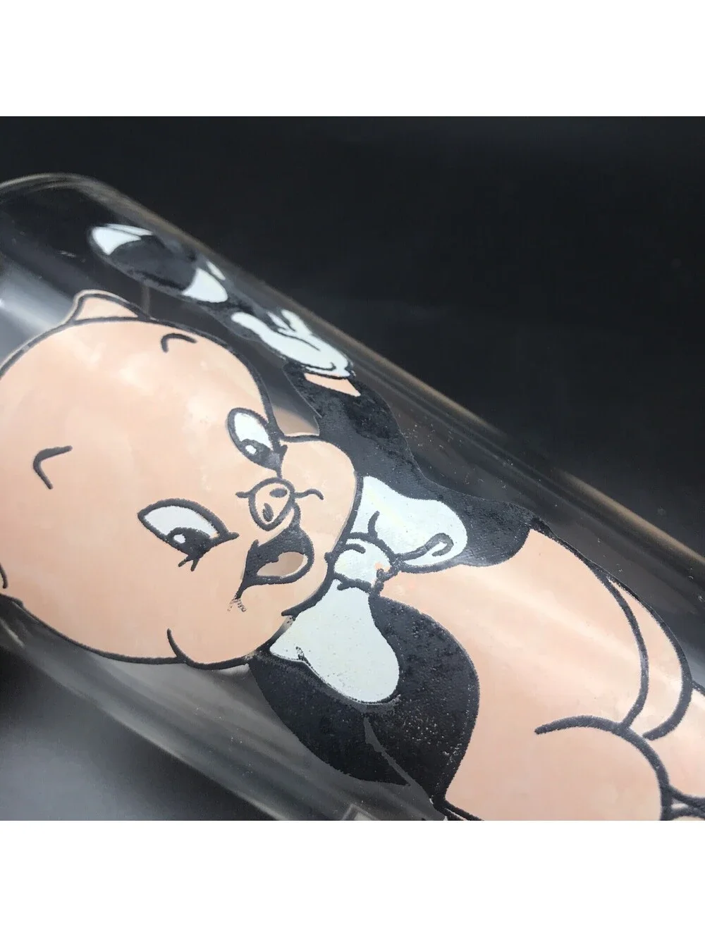 Vintage 1973 PORKY PIG Warner Bros. Pepsi Collector Series Drinking Glass